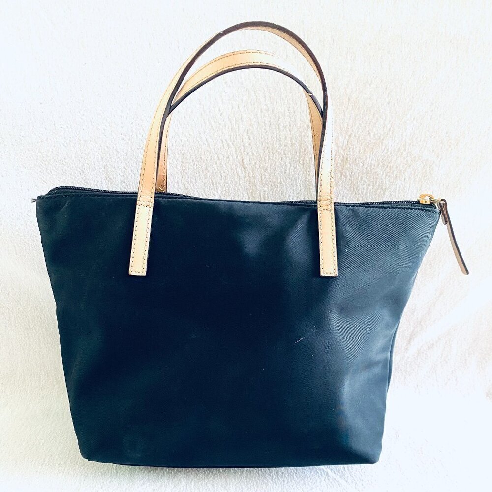 kate spade Sophie mini tote nylon black pink classic quiet luxury versatile - Picture 3 of 11
